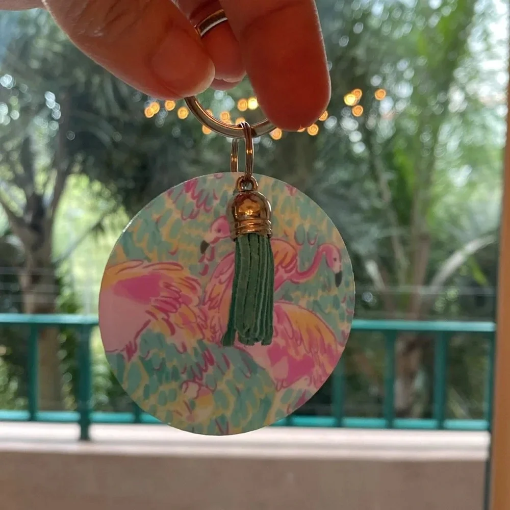 Flamingo keychain / bag charm